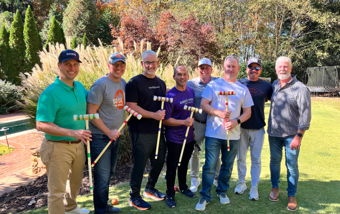 KRCS members gathered outdoors for an activity